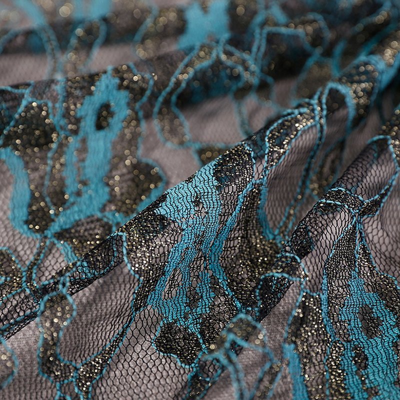 Lace Fabric Cutwork Jacquard Nylon for Women's Wear Wholesale Supplier 3
